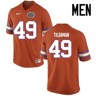 Men's Florida Gators #49 Jacob Tilghman NCAA Nike Orange Authentic Stitched College Football Jersey EOE4562MI